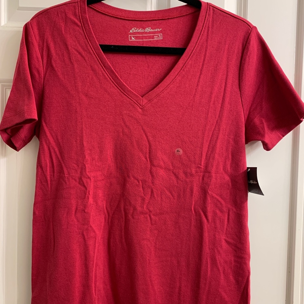 Eddie Bauer Short Sleeve V-neck Tee